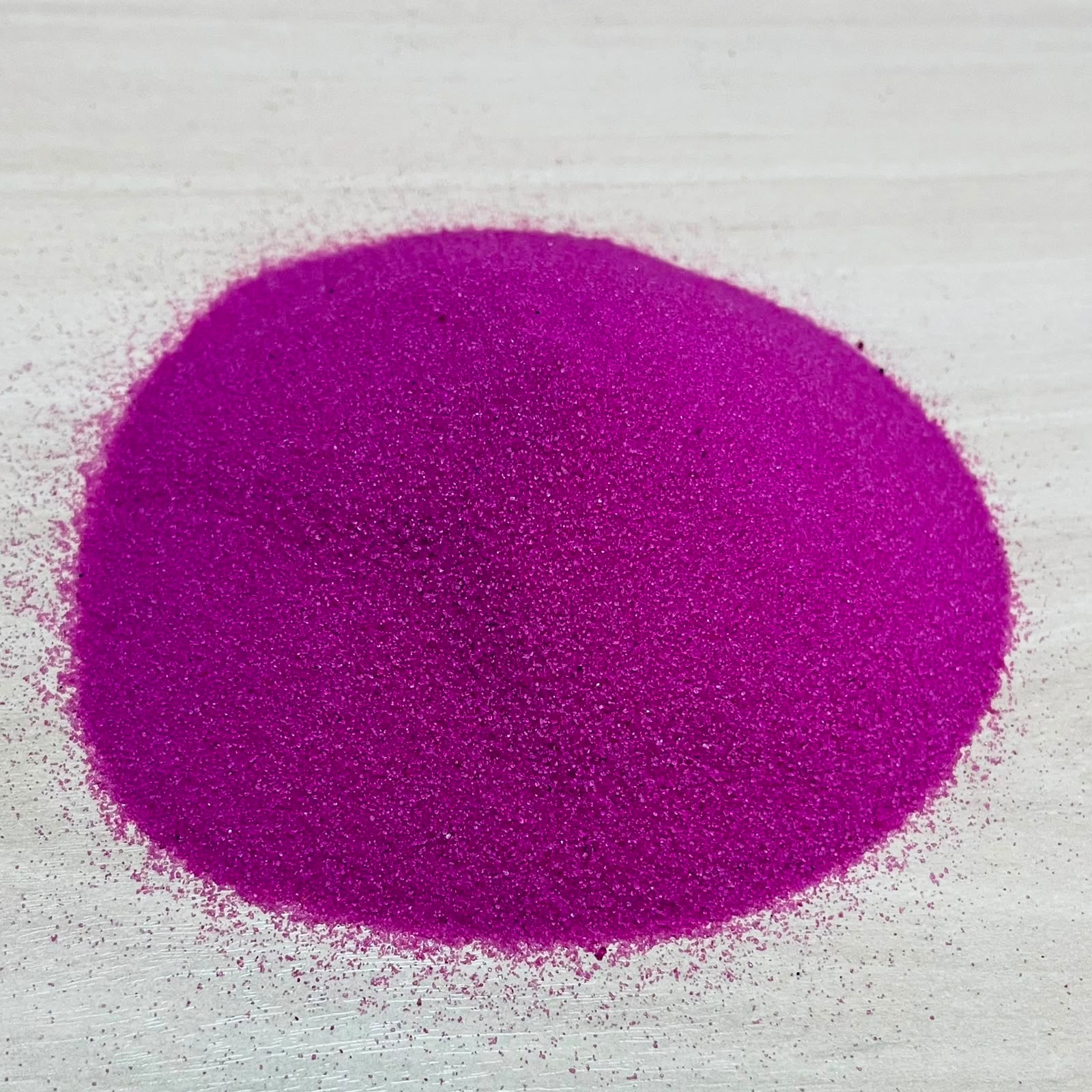 Amostra de areia rosa lavada da Original Pedras
